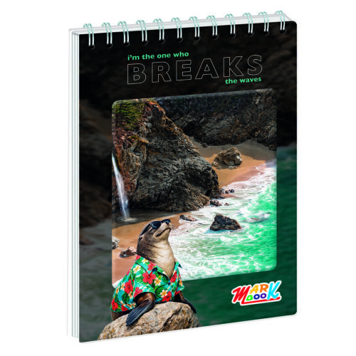 Block Cuadriculado Anillado Markbook A4 100 Hojas Surtido