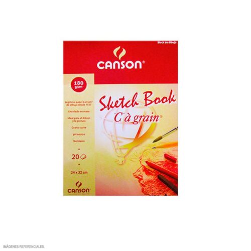 Block De Dibujo Especial Canson 24 X 32 Cm 180 G 20 Hojas