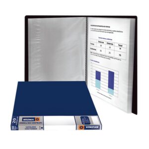 Carpeta Para Precio Vinifan A4 Azul X 20 Fundas