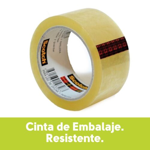 Cinta De Embalaje Scotch 3M Transparente 48 Mm X 100 M