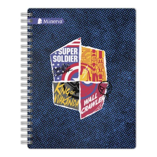 Cuaderno Anillado A4 150H Cuadriculado Marvel Icons Tapa Dura Minerva Cuaderno Anillado A4 150H Cuadriculado Marvel Icons Tapa Dura Minerva