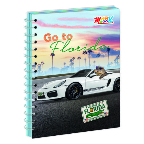 Cuaderno Anillado Cuadriculado Markbook A4 Diseño Hombre 160 Hojas