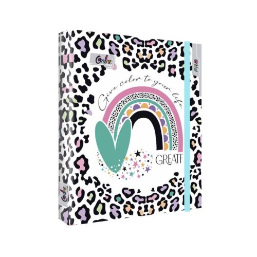 Cuaderno Cuadriculado Anillado Online A5 Con Liga Surtido 150 Hojas