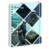 Cuaderno Cuadriculado Anillado Iris Color A4 Con Liga Surtido 170 Hojas