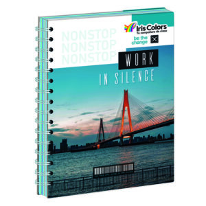Cuaderno Cuadriculado Anillado Iris Color A4 Diseño Hombre Surtido 170 Hojas