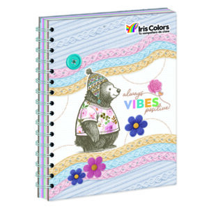 Cuaderno Cuadriculado Anillado Iris Color A4 Diseño Mujer Surtido 170 Hojas