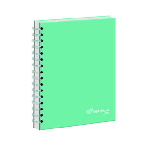 Cuaderno Cuadriculado Anillado Iris Color A4 Sólido 160 Hojas