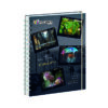 Cuaderno Cuadriculado Anillado Iris Color A5 Con Liga Surtido 170 Hojas