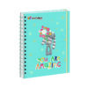 Cuaderno Cuadriculado Anillado Iris Color A5 Con Liga Surtido 170 Hojas