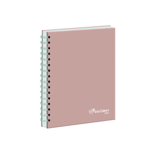 Cuaderno Cuadriculado Anillado Iris Color A5 Sólido 160 Hojas