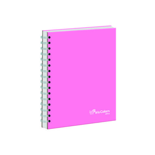 Cuaderno Cuadriculado Anillado Iris Color A5 Sólido 160 Hojas