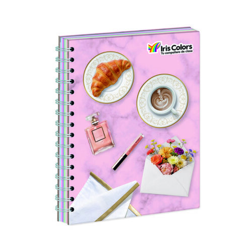Cuaderno Cuadriculado Anillado Iris Color A5 Tapa Dura 170 Hojas Cuaderno Cuadriculado Anillado Iris Color A5 Tapa Dura 170 Hojas