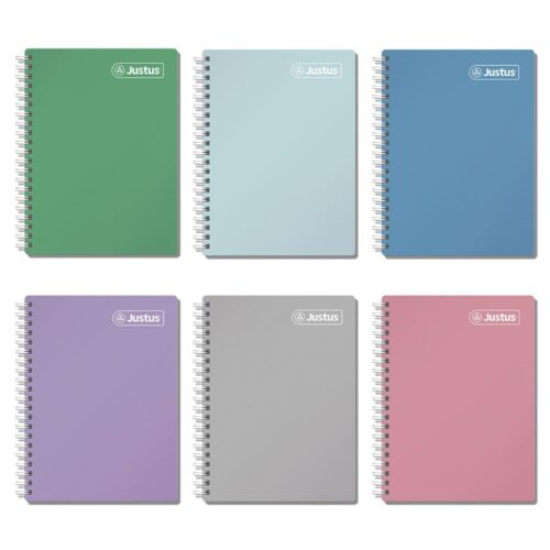 Cuaderno Anillado A4 100H Cuadriculado Solido Justus