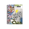 Cuaderno Cuadriculado Anillado Justus A5 Tapa Dura Surtido 160 Hojas