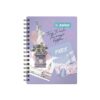 Cuaderno Cuadriculado Anillado Justus A5 Tapa Dura Surtido 160 Hojas