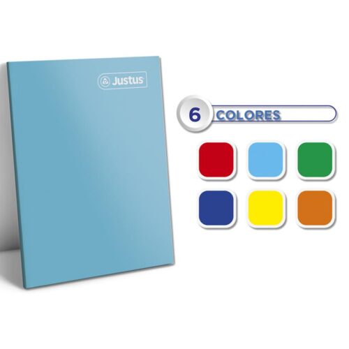 Cuaderno Escolar Chico 80H Cuadriculado Solido Justus