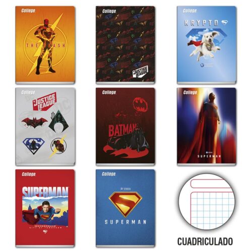 Cuaderno Deluxe 80H Cuadriculado Dc Comics College Cuaderno Deluxe 80H Cuadriculado Dc Comics College