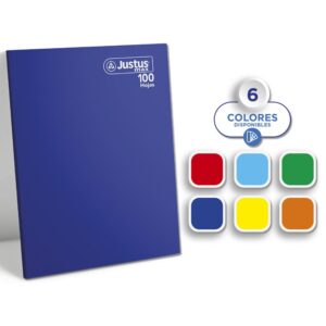 Cuaderno Deluxe A-4 100H Cuadriculado Solido Justus Max
