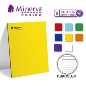 Cuaderno Deluxe 80H Cuadriculado Cosido Solido Minerva