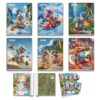 Cuaderno Deluxe A-4 80H Triple Raya Max Magic World College