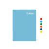 Cuaderno Deluxe A-4 80H Triple Raya Solido Justus