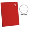 Cuaderno Deluxe A-4 80H Triple Raya 70Gr Loro