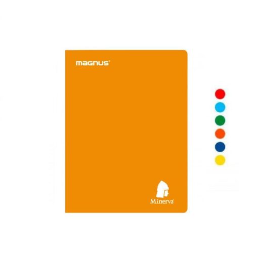 Cuaderno Deluxe 80H Cuadriculado Con Stickers Magnus Minerva