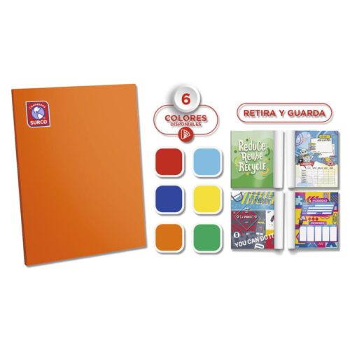 Cuaderno Deluxe Rayado 72H Solido Surco Cuaderno Deluxe Rayado 72H Solido Surco
