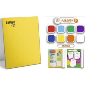 Cuaderno Deluxe A-4 100H Rayado Solido College