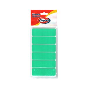 Etiqueta Adhesiva Pegafan File 2476 Verde Fosforescente Sobre X 100 Und