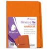 File Manila Minerva A4 Naranja Paquete X 25 Und
