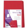 File Manila Minerva A4 Rojo Paquete X 25 Und