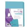 File Manila Minerva A4 Turquesa Neón Paquete X 25 Und
