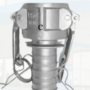 Acople Cam Lock Tipo C — Acoplador hembra con espiga para manguera Acople Cam Lock Tipo C — Acoplador hembra con espiga para manguera