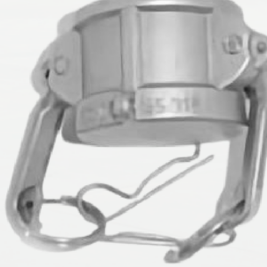 Acople Cam Lock Tipo DC — Tapa hembra con cadena de seguridad