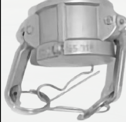 Acople Cam Lock Tipo DC — Tapa hembra con cadena de seguridad