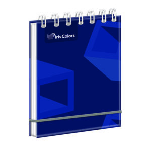 Libreta Espiral 14X9Cm 150H Cuadriculado Diseño Iris Color