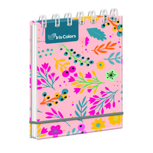 Libreta Espiral 14X9Cm 150H Cuadriculado Diseño Iris Color Libreta Espiral 14X9Cm 150H Cuadriculado Diseño Iris Color