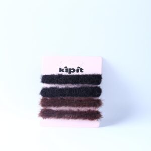 Ligas Peluche Negro Y Marron X 4Un Kipit