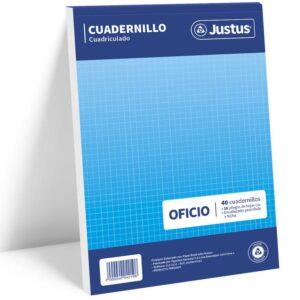 Papel Cuadernillo Oficio Cuadriculado Justus Rsmx400