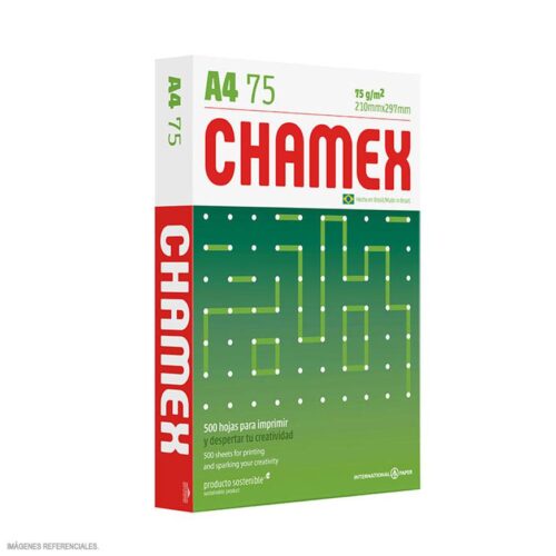 Papel Fotocopia Chamex A4 75Gr Paquete X 500 Hojas