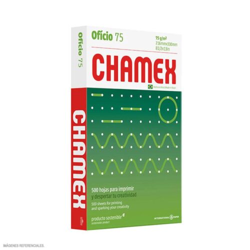 Papel Fotocopia Chamex Oficio 75 Gr Paquete X 500 Hojas