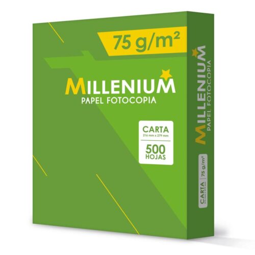 Papel Fotocopia Millenium 75Gr Carta Paquete X500 Und Papel Fotocopia Millenium 75Gr Carta Paquete X500 Und
