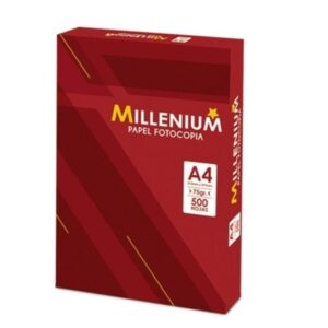 Papel Fotocopia Millenium A4 75 G Paquete X 500 Hojas