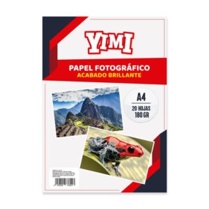 Papel Fotográfico Yimi A4 20 Hojas 180 G