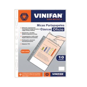 Portapapel Vinifan Oficio X 10 Und Portapapel Vinifan Oficio X 10 Und