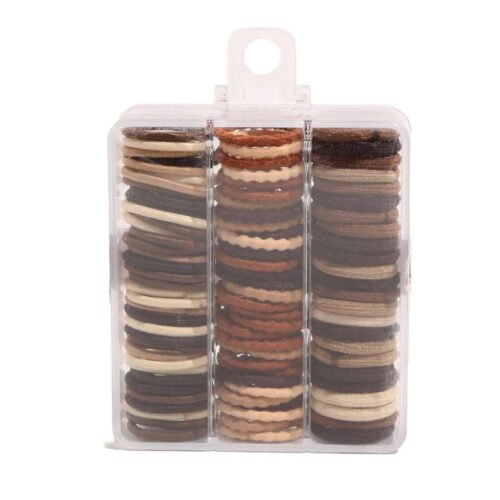 Set De Mini Ligas Elasticas Marron Kipit