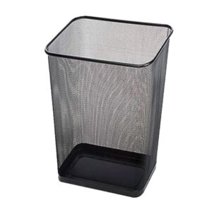 Papelera Ove Cuadrada Tipo Rejilla Negro