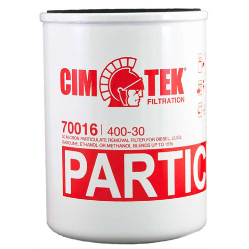 FILTRO MARCA CIM-TEK MODELO 400-30 - 70016 30 MICRAS. 25 GPM. PARA COMBUSTIBLE
